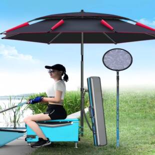 钓SBR鱼雨伞外专用钓鱼箱大钓伞0伞252新款防晒摆摊沙滩遮阳伞户