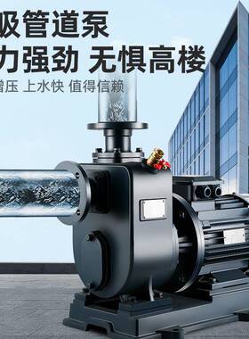 道BZ自吸泵卧式管IQM离心循泵380v大流量高扬程灌溉抽水泵增压环
