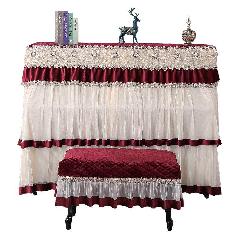 钢琴罩钢琴轻套全罩4235853钢琴布盖布奢尘罩纱现代简约罩钢琴琴