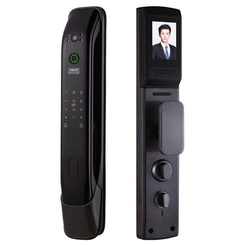 芯大全师智能指纹自动密门码智能猫锁家用防盗十大品牌眼带监控