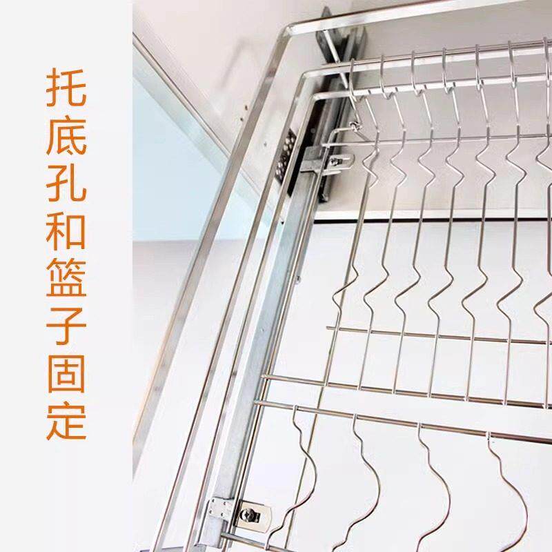 厨房拉篮碗托 底式轨道配件侧装阻尼抽屉拉三篮滑吉吉乐语轨碟篮