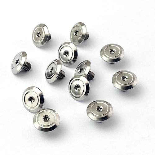 T8梅花平头螺丝钉 钛刀柄主轴螺丝折叠刀配件DIY钛合金刀配件螺丝