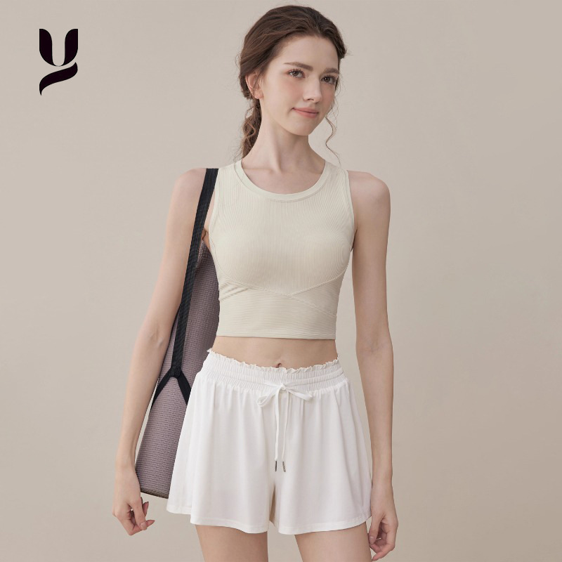 日本品质夏季运动内衣女缓震健身骑行瑜伽服女运动背心普拉提上衣