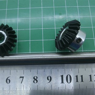 1.25模数尼龙伞齿轮锥齿轮等比垂直90度转向模型车差速螺旋齿轮