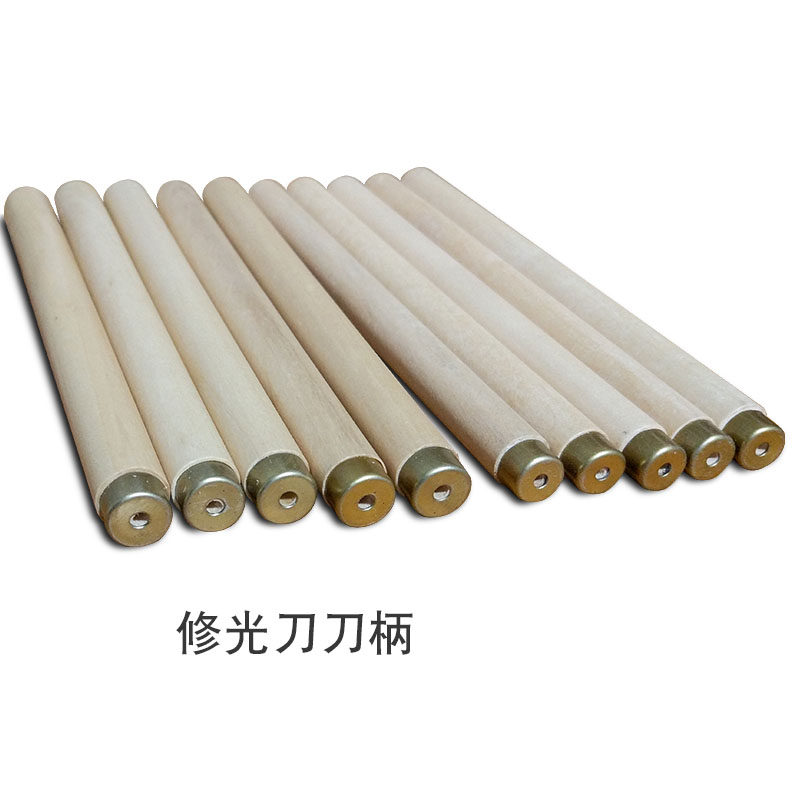 新款促销特易锐木雕修光刀刀柄 雕刻刀手柄木雕刀把手木柄带铁箍