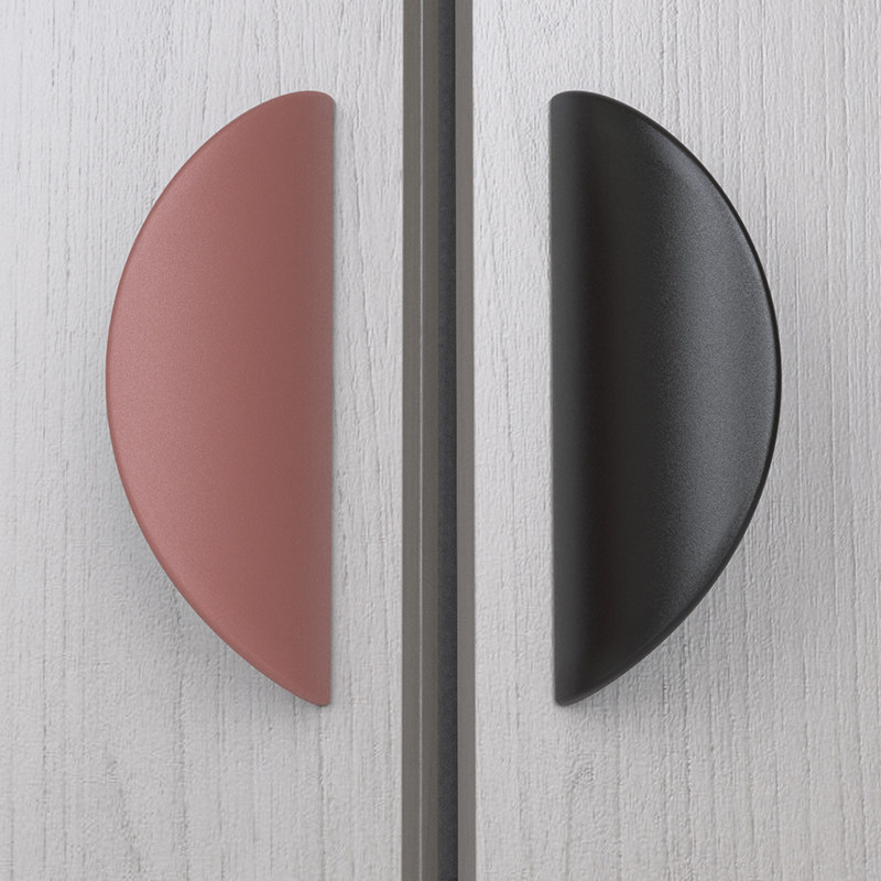 隐形拉手免打孔现代简约隐藏暗拉手橱柜衣柜门把手轻奢抽屉长拉手