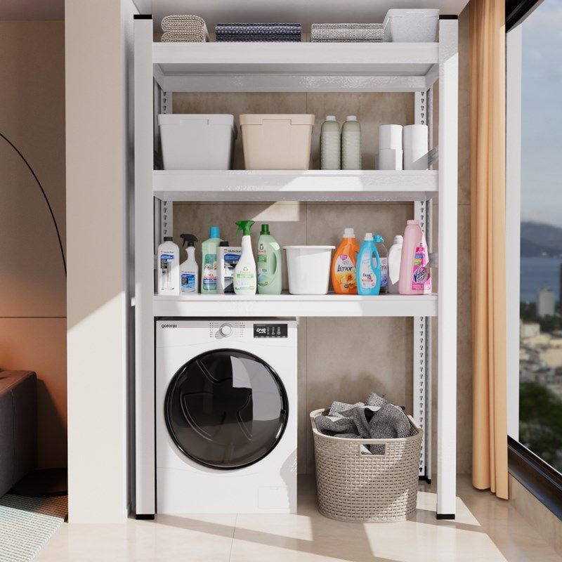 阳台货架多层置物架家用物品收纳储物架地下室靠墙铁架仓库货物架