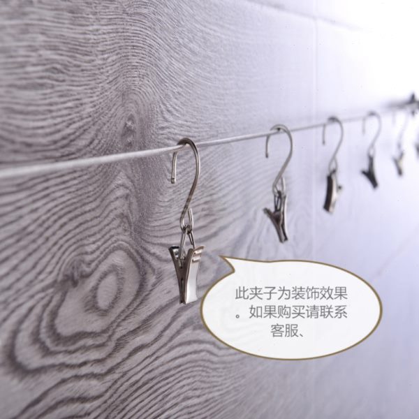 窗帘拉帘铁丝室内挂窗帘钢丝绳挂线窗帘夹挂道线拉绳阳台家熙唐