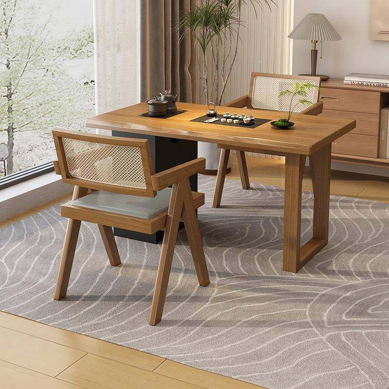 移动阳台小桌家用茶小茶台实木茶桌椅子CDD组合客厅小型泡茶可桌