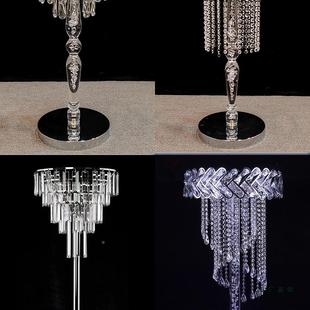 庆新款水晶冰主桌花器酒店婚礼堂舞面台餐桌桌摆件F975J875婚装饰