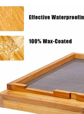 板朗氏功能中蜂蜂抽拉蜂箱底原木多煮蜡塑YJX意料金属底板蜜蜂养