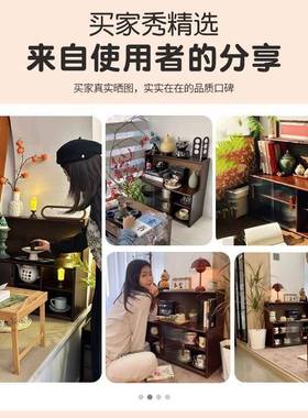 实木飘窗柜收纳储物柜书家用USW古阳台改造窗台中风书架子日式防