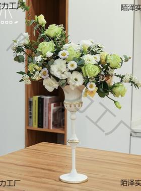 高婚礼主桌花器西式古器桌面欧式摆花件插花复装饰台式艺花店OUC