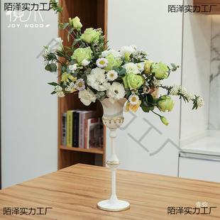 饰台式 摆花件插花复装 艺花店OUC 古器桌面欧式 高婚礼主桌花器西式