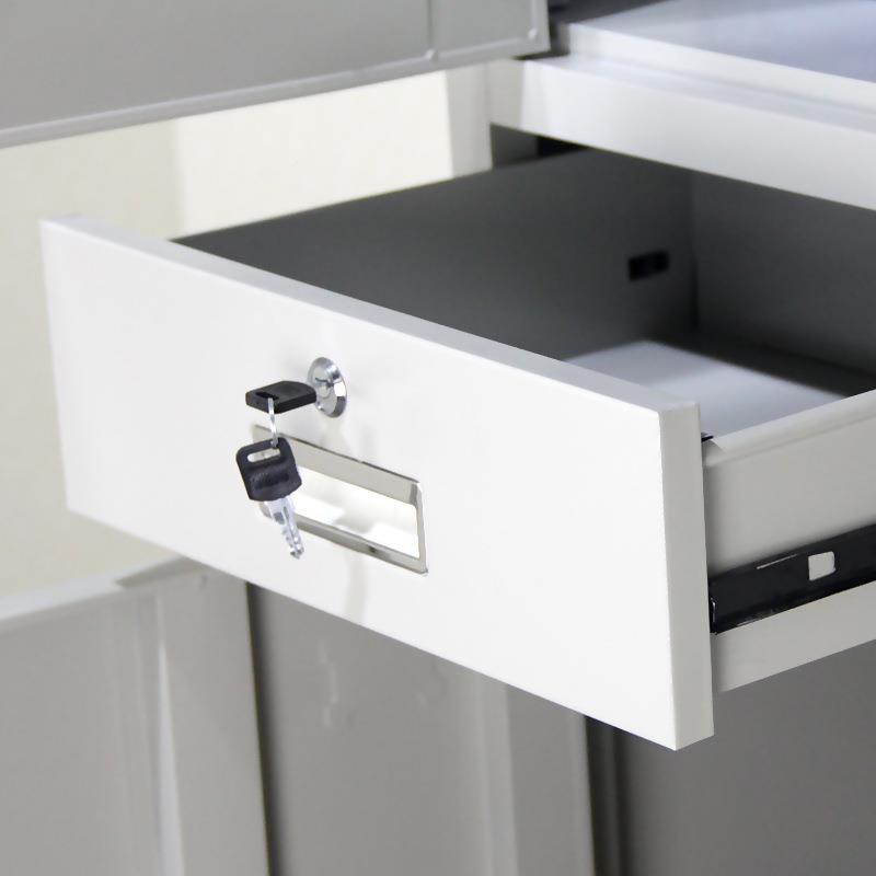 庆铁文件抽屉式加厚资料档案重柜VVW柜带锁财务凭证柜文件柜厂皮