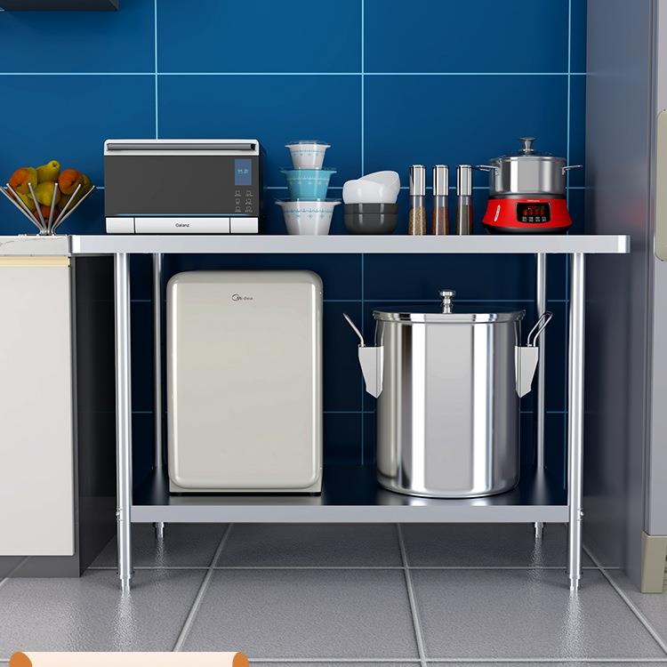 商用厨操作房台锈钢工用作EST台不饭店案板台后厨配菜桌切菜台打