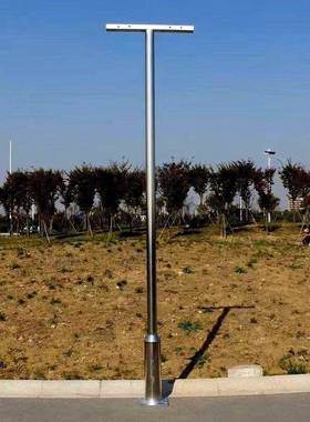不锈路钢灯杆3米FOL庭4投米led院灯光灯户外太阳能灯杆立柱A字臂