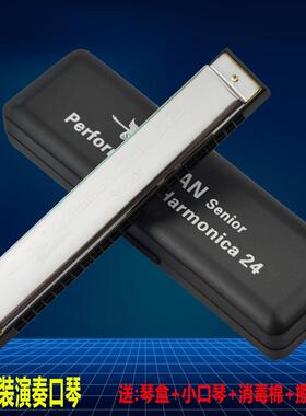 天GUF鹅2孔口琴A/B/C人/D//F/G/4#降/调成初学专业演奏复音口E琴1