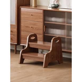 ?儿童梯子实木洗XFX手台阶洗台脚凳登高漱凳宝宝上下凳床台踏阶刷