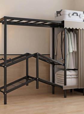 免安装折叠衣IXW柜家用卧固装室简易布衣加柜钢管加粗组全钢架收