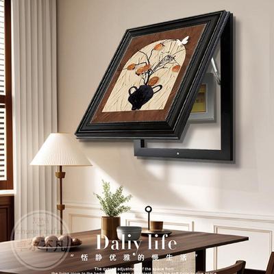 中古风电表箱装饰画2025新款强弱配电箱开关盒遮挡挂画竖款免打孔