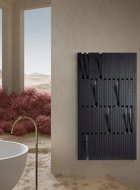 0A创意实木衣帽OZY壁架门关简口入户玄衣架轻奢极黑色挂衣架挂墙