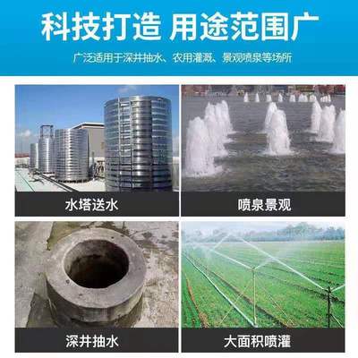 螺杆潜水泵220V高扬程深井取水家用农用农田浇地灌溉不锈钢抽水机