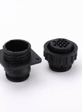 182916-1国182642-1NTV16孔空插头公端产带法兰连接航器尾夹公母