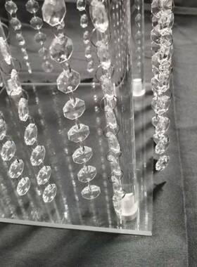 新款婚庆道具饰水晶克力路引台装亚饰婚庆T台摆件装主LEZ桌装饰舞