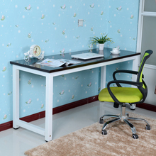家用钢木桌人电脑桌台式写字书桌学习办公桌小吃店餐桌定制