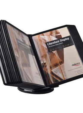 A4桌面式菜单牌展示架菜谱架产品介绍宣传20活页TM080606