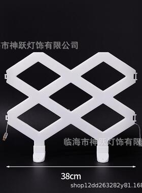 直供太阳能灯菱形户外串灯围栏笆庭院园草坪篱节款日氛HPE围花灯