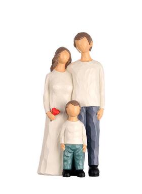 家人轻奢可爱手工摆件北欧人物家居装饰酒柜高级树脂摆件工艺品