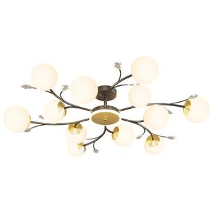 北欧现代简约泡泡球吊灯创意样板间魔豆树杈个性 玻璃球吊灯