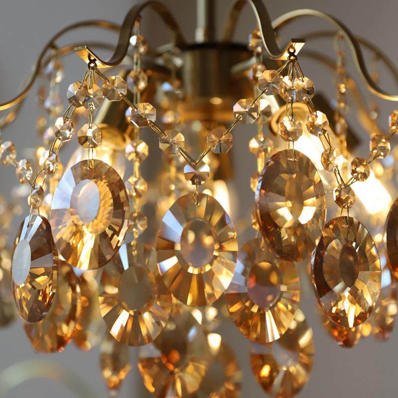 浪漫水晶吊灯法式美式复古卧室餐厅客厅衣帽间轻具,家装灯饰光源,智能吊灯,淘宝优惠券,粉丝福利购,淘宝优惠卷