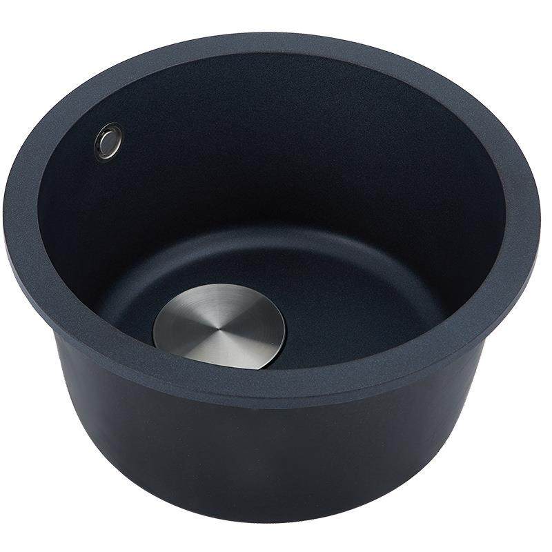 黑色石英石圆形水槽单槽小厨房吧台台下盆洗菜盆阳台花岗岩,家装主材,水槽套餐,淘宝优惠券,粉丝福利购,淘宝优惠卷