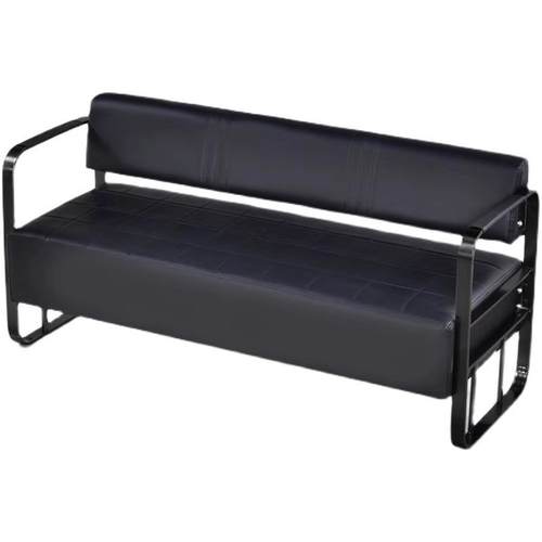 网红新款理发店椅子美容院简约轻奢沙发服装店接待椅美发店等候椅