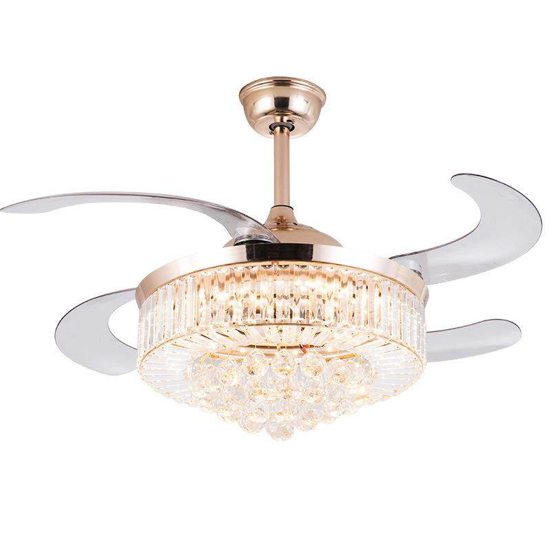 水晶吊扇灯后现代隐形风扇灯轻奢餐厅电扇灯家用卧室风扇吊灯厂家,家装灯饰光源,风扇灯,淘宝优惠券,粉丝福利购,淘宝优惠卷