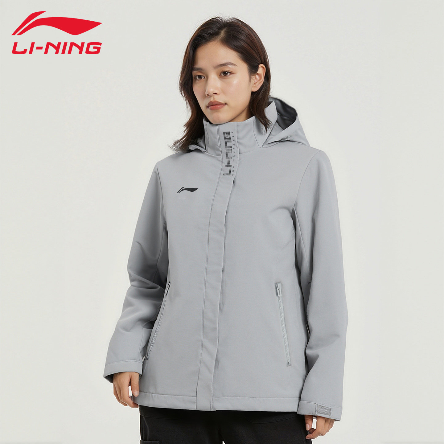 李宁运动风衣女春秋新款防风夹克户外运动跑步休闲百搭健身服外套