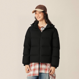 李宁羽绒服女短款冬季新款加厚保暖防风韩版宽松运动外套AYMV198