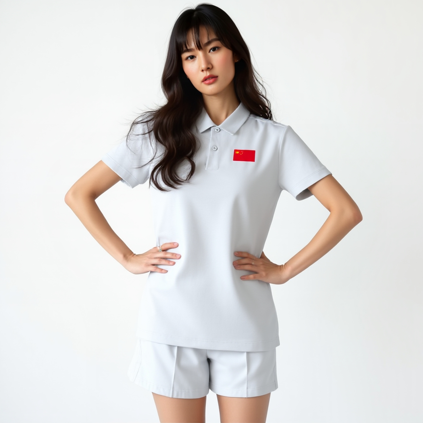 【速干】李宁短袖女子POLO衫夏季红旗款国家队训练比赛服APLU076