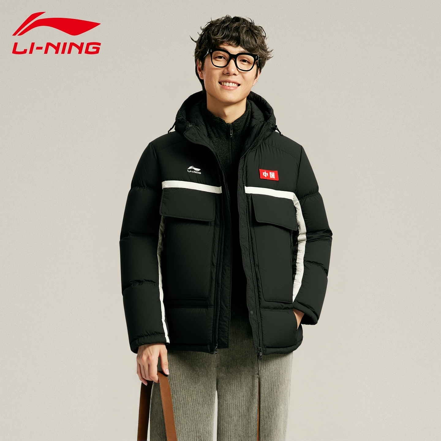 李宁羽绒服男冬季新款短款上衣