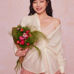 女装 FW2425全码 苎麻天丝 春秋冬配色 扭结衬衫 34三思大码