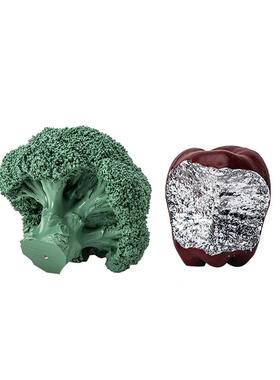 边几售楼处客厅现代创意树脂红色苹果样板间厨房蔬菜西蓝花摆件