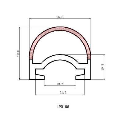 房车密封条RV旅居车拖车滑轨胶条拓展仓滑出黑色D型橡胶018-312