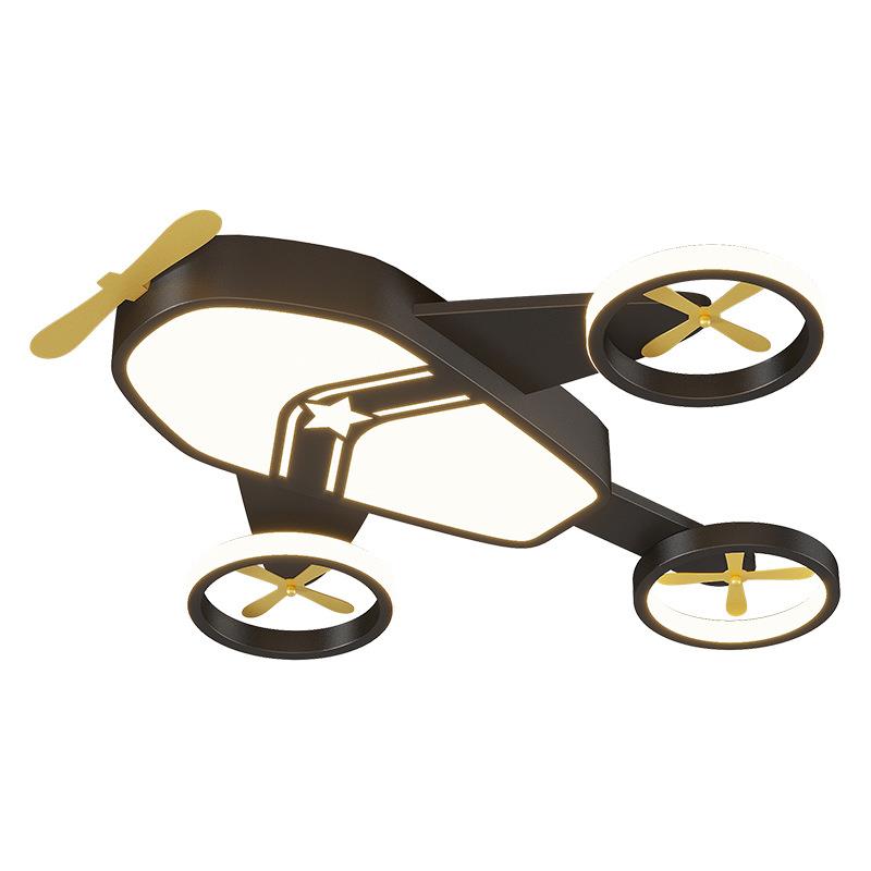 灯性儿童房飞机卧室吸意顶灯现代简约男孩个981创卡通护眼智能灯