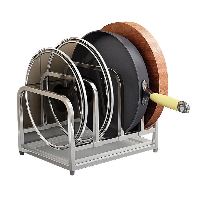 304不锈钢菜板架多用可调节厨房锅盖架砧板架架子案板架收纳