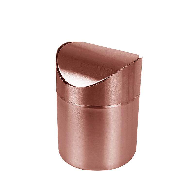 304不锈钢垃圾桶台面卫生间古铜色轻奢带盖迷你桌面车载办公纸篓,家庭/个人清洁工具,垃圾桶,淘宝优惠券,粉丝福利购,淘宝优惠卷