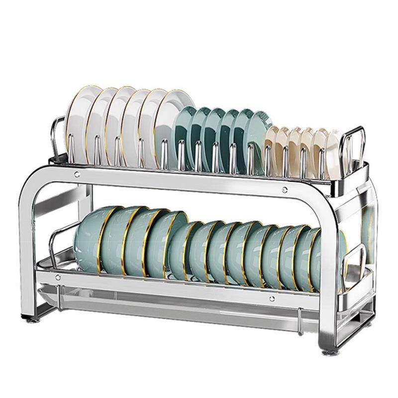 厨房不锈钢抽拉碗碟收纳架柜内置物架抽屉式拉篮碗篮碗盘沥水碗架,厨房/烹饪用具,抹布架/厨房清洁收纳架,淘宝优惠券,粉丝福利购,淘宝优惠卷