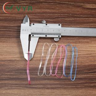 6024TPU彩色橡皮筋橡皮圈高弹力耐高温儿童一次性扎头发皮筋